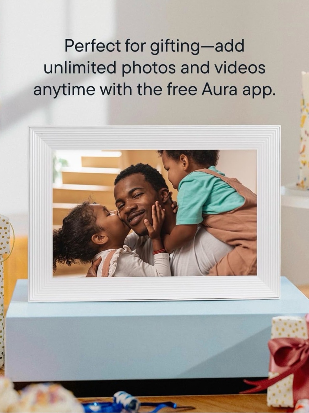 Aura Digital Photo Frame -gravel